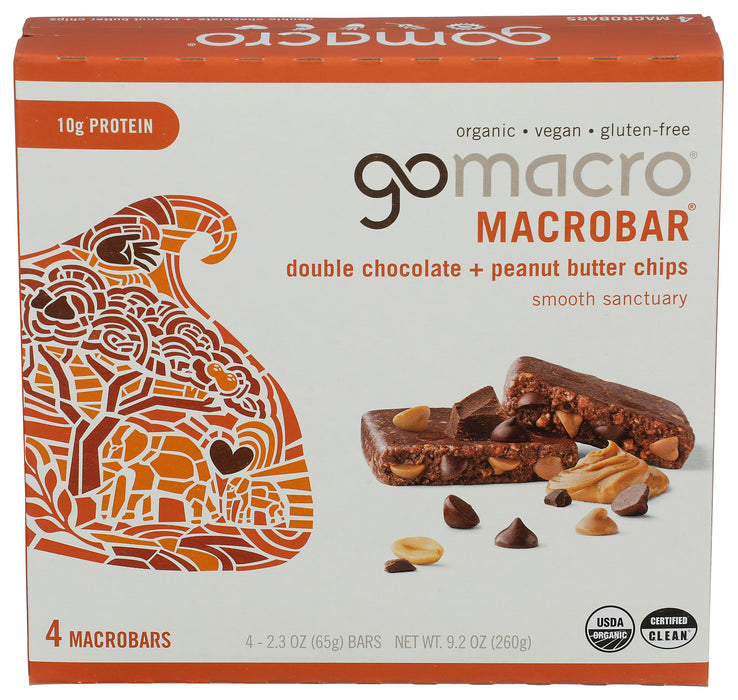 Double Chocolate Peanut Butter Chip Bar, GF, 4/2.3 oz