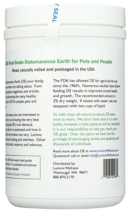 Diatomaceous Earth for Pets & People, Food Grade, 9oz