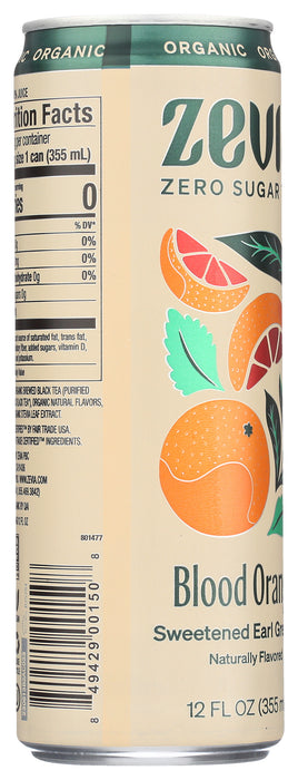 Earl Gray Tea Sweetened, Blood Orange, SF, 12 floz