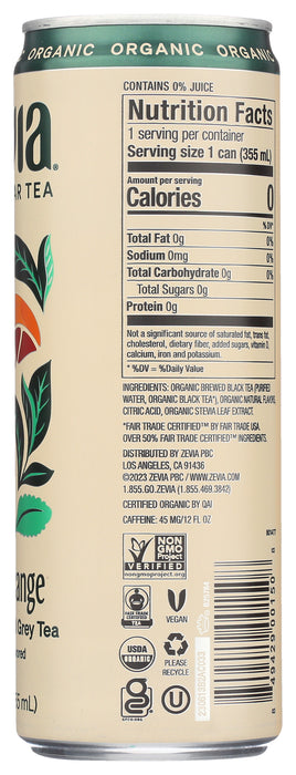 Earl Gray Tea Sweetened, Blood Orange, SF, 12 floz