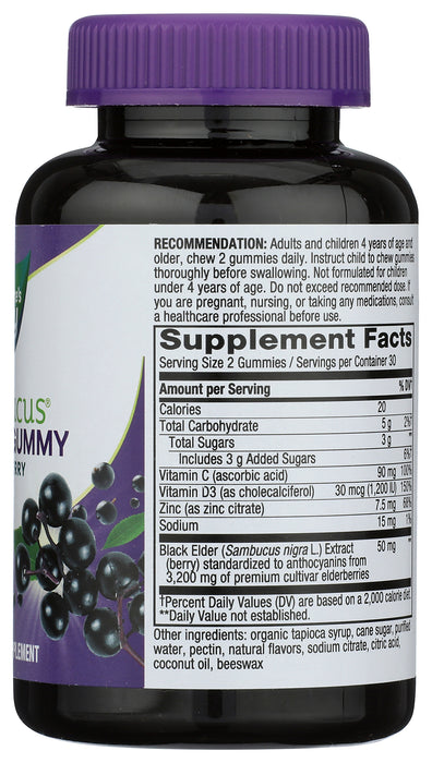Elderberry Gummies, 60 Gummies