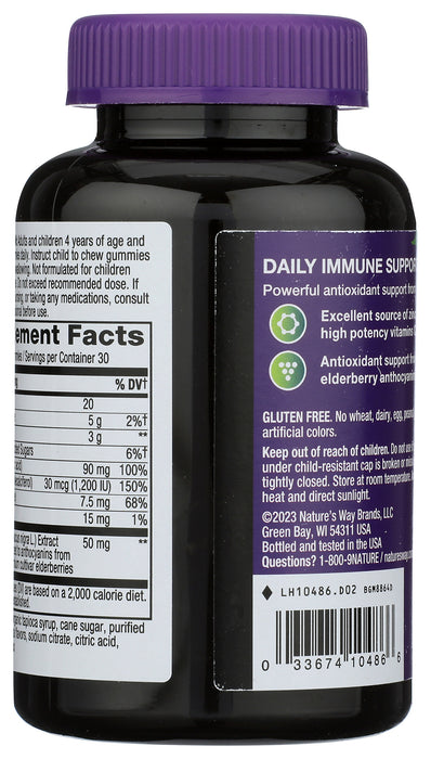 Elderberry Gummies, 60 Gummies