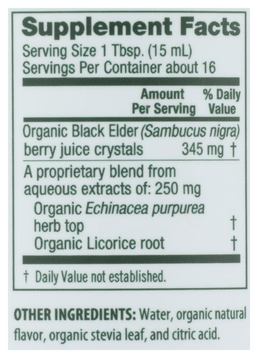 Elderberry+, Org, 8.5 fl oz