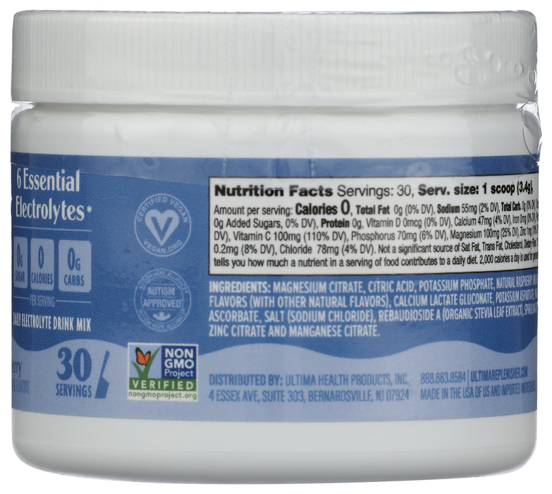 Electrolyte Powder, Blue Raspberry, 30 serv