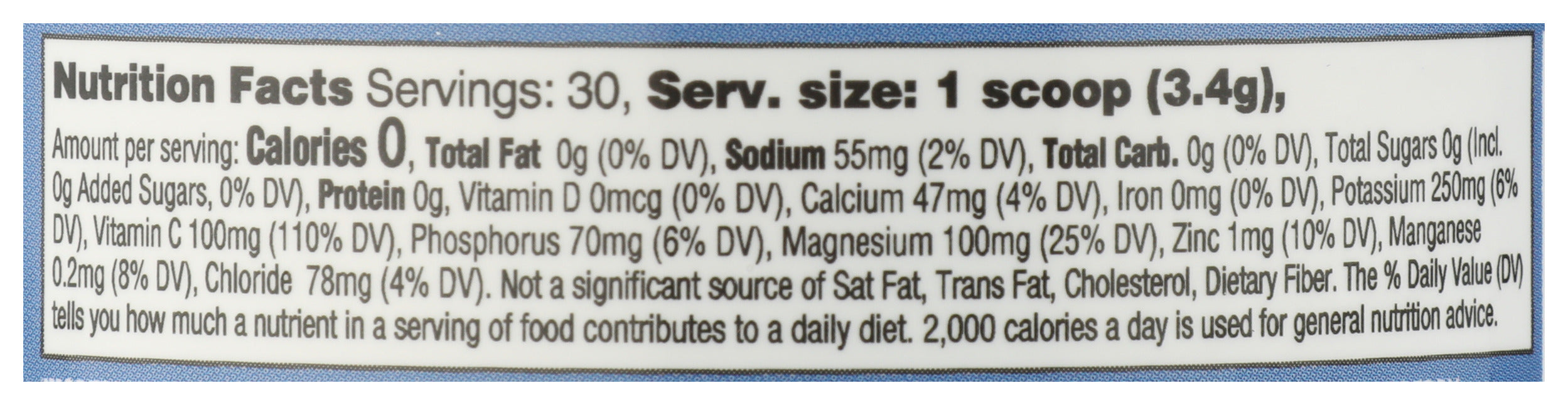 Electrolyte Powder, Blue Raspberry, 30 serv