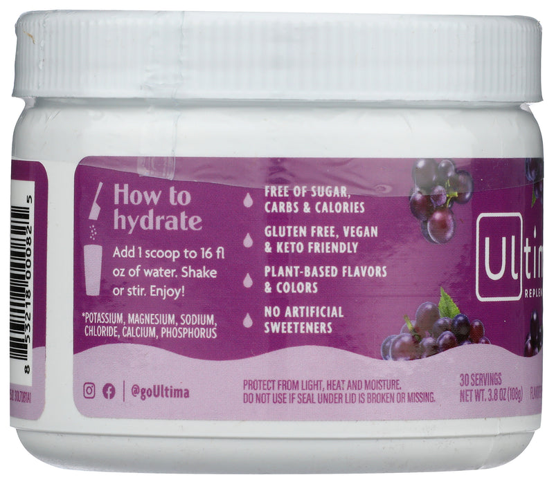 Electrolyte Powder, Grape, 30 serv