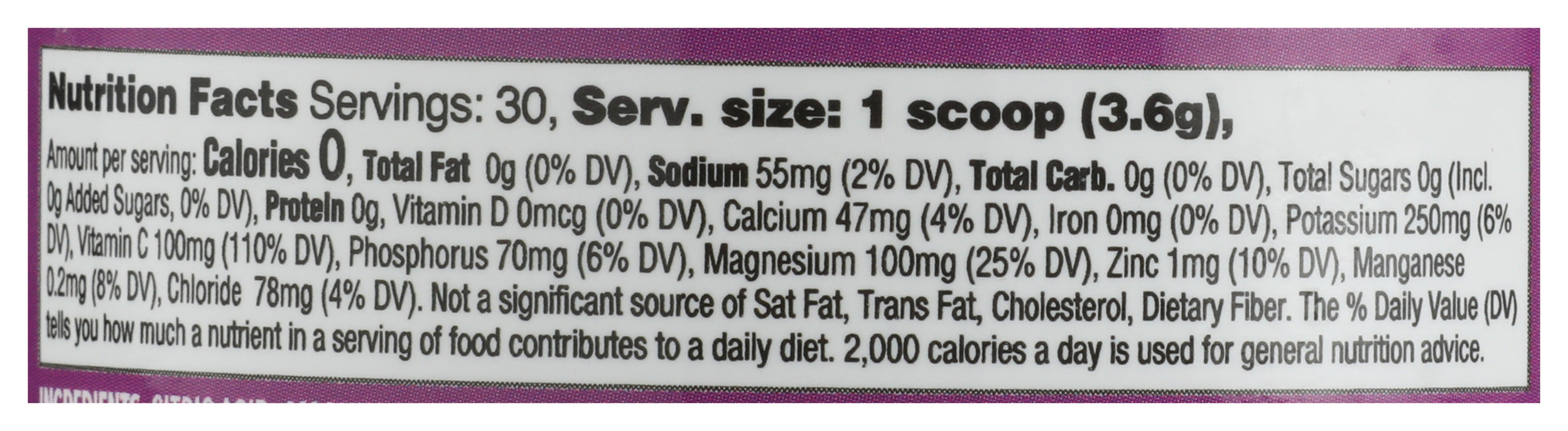 Electrolyte Powder, Grape, 30 serv