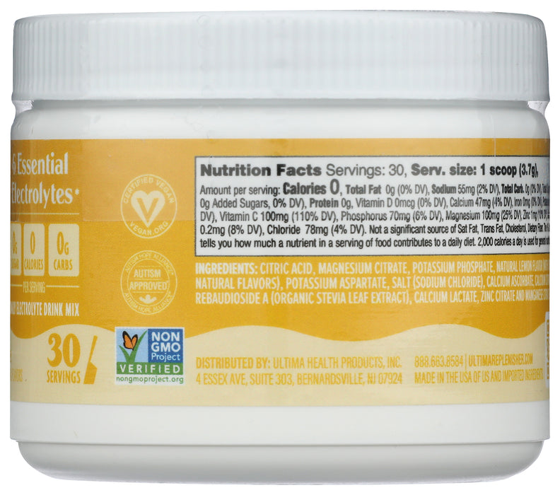 Electrolyte Powder, Lemonade, 30 serv