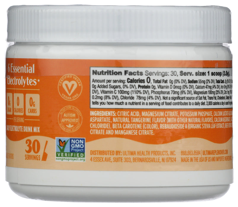 Electrolyte Powder, Orange, 30 serv