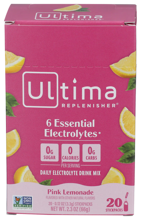 Electrolyte Powder, Pink Lemonade, 20 stick pk