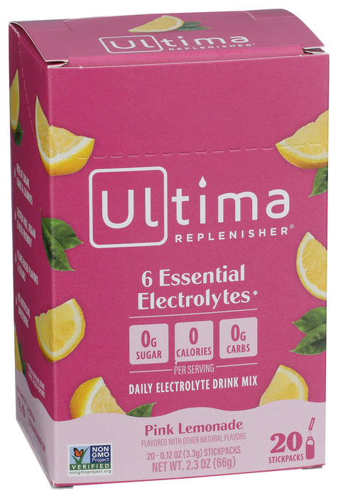 Electrolyte Powder, Pink Lemonade, 20 stick pk