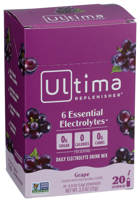 Electrolyte Powder, Grape, 20 stick pk