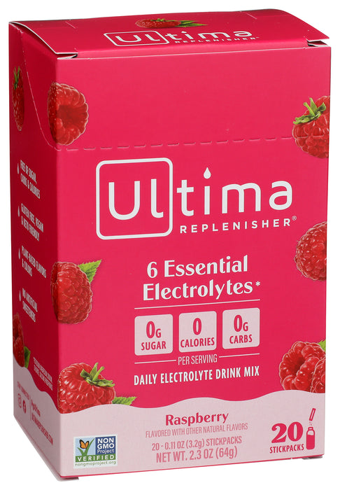 Electrolyte Powder, Raspberry, 20 stick pk