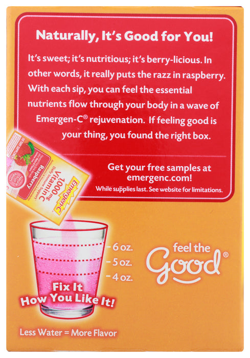 Emergen-C, Raspberry, 30 pk