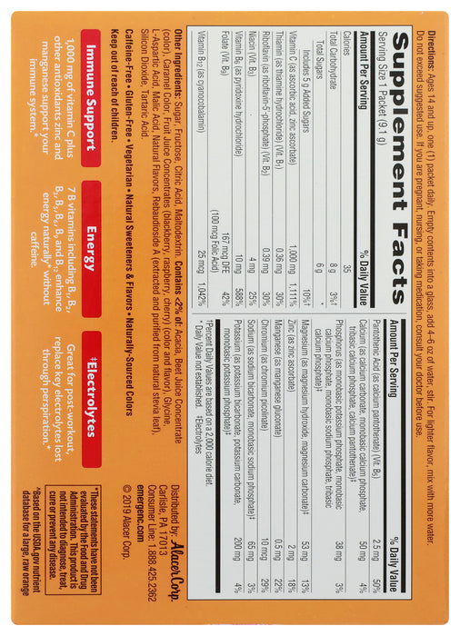 Emergen-C, Raspberry, 30 pk