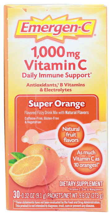 Emergen-C, Super Orange, 30pk