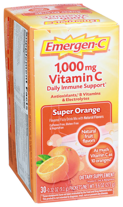 Emergen-C, Super Orange, 30pk