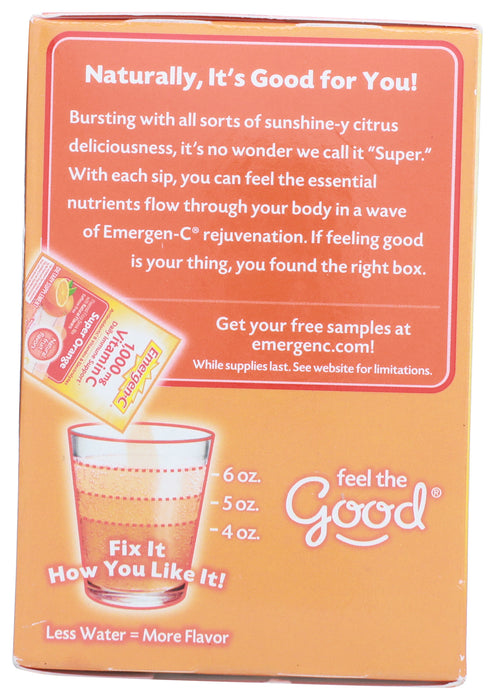 Emergen-C, Super Orange, 30pk