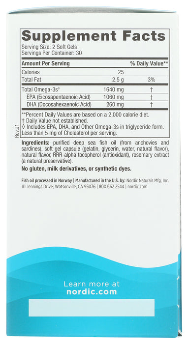 EPA Xtra, 1640mg, 60 sgel