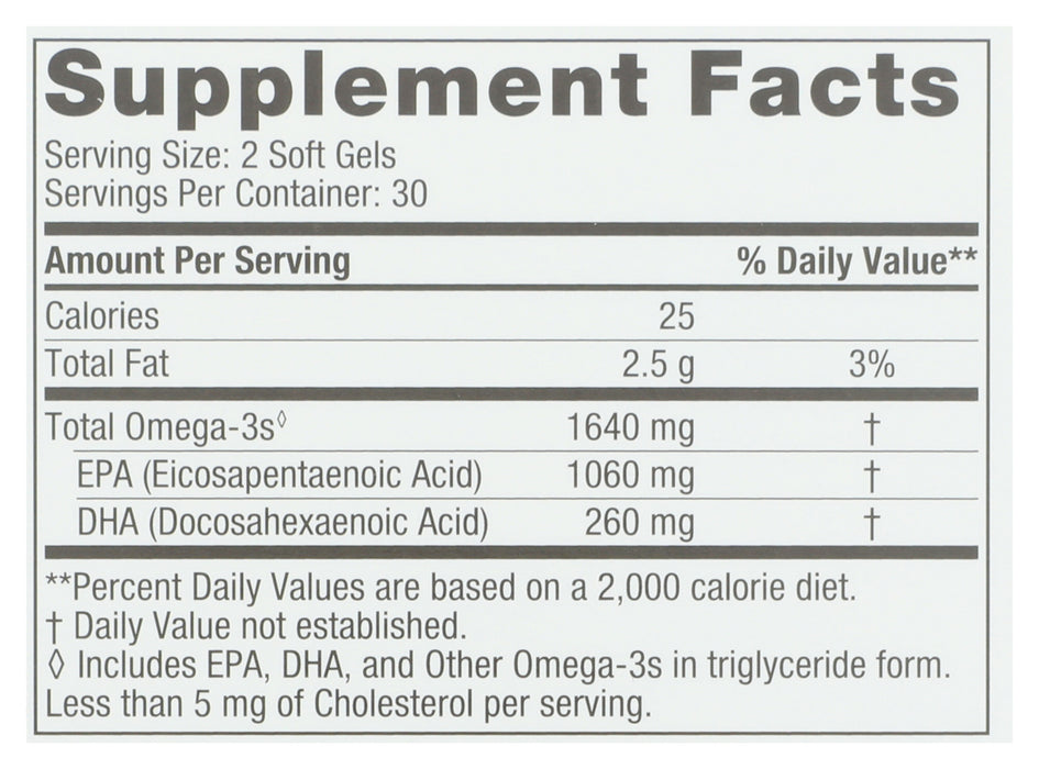 EPA Xtra, 1640mg, 60 sgel