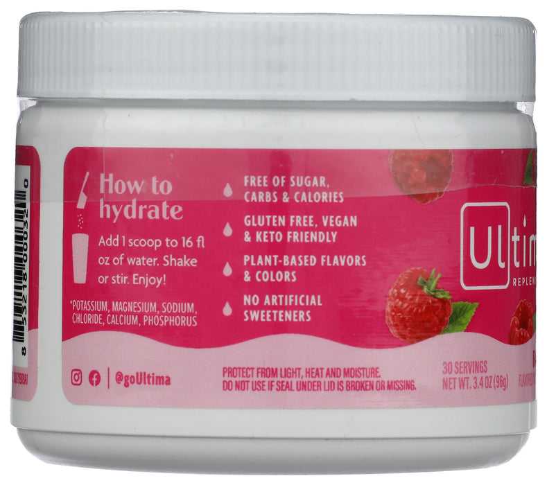 Electrolyte Powder, Raspberry, 30 serv