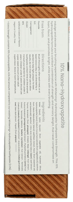 Extra Strength Whitening + Hydroxyapatite Toothpaste, Mint, 3 oz