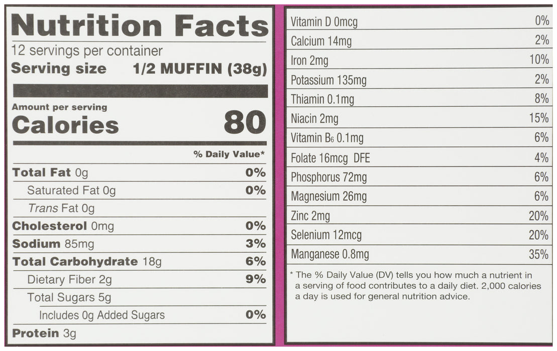 Ezekiel 4:9 Cinnamon Raisin English Muffins, Org, 16 oz