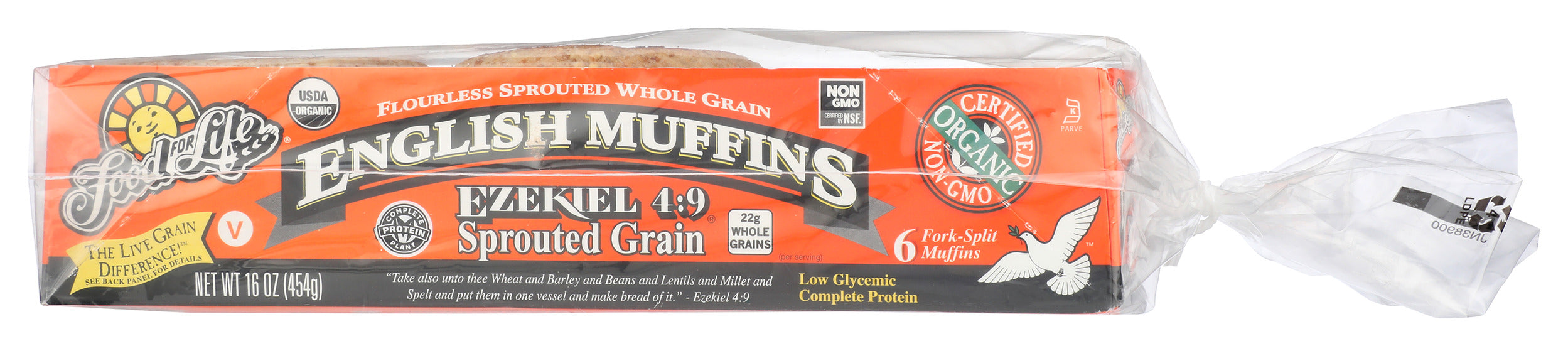 Ezekiel 4:9 Sprouted Grain English Muffins, Org, 16 oz