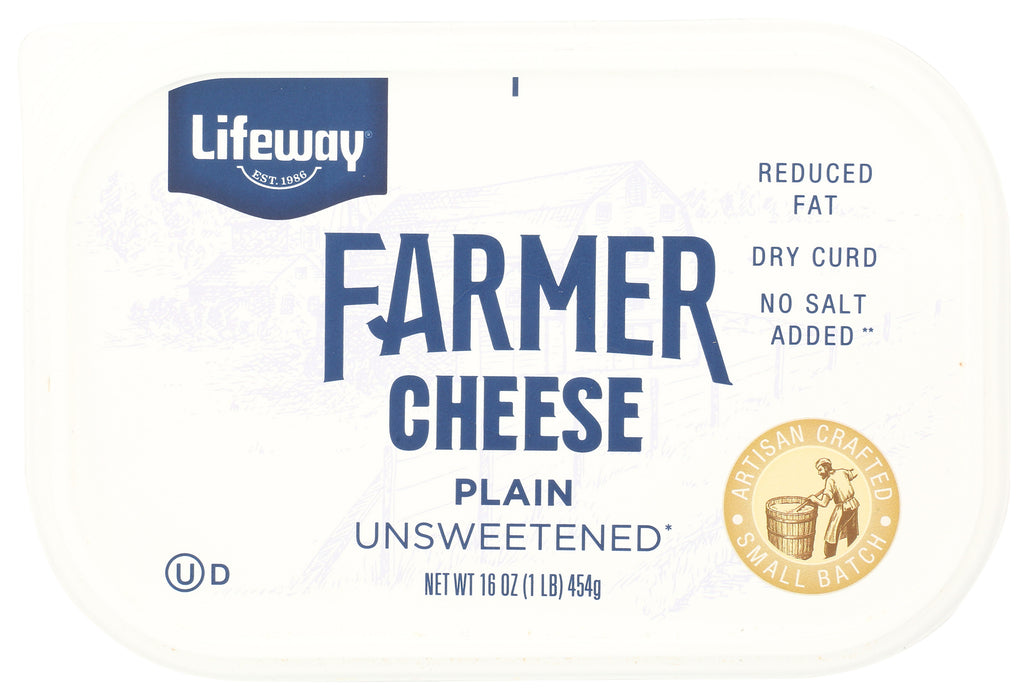 Farmer Cheese, Plain Unsweetened, 16 oz