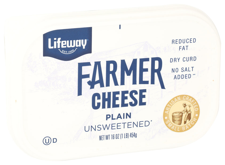 Farmer Cheese, Plain Unsweetened, 16 oz