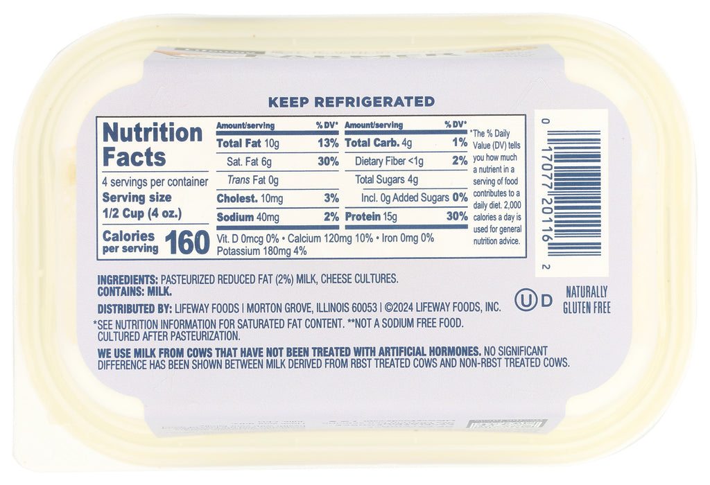 Farmer Cheese, Plain Unsweetened, 16 oz
