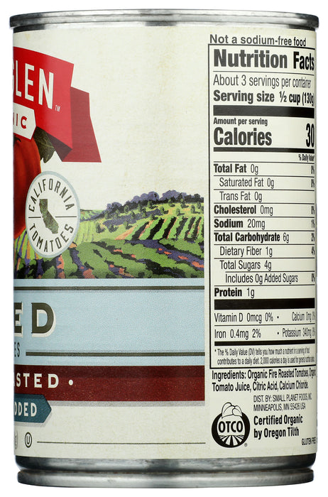Fire Roasted Diced Tomatoes, Org, NS, 14.5 oz