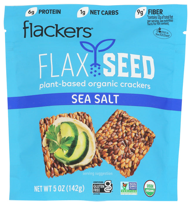 Flackers, Sea Salt, 5 oz