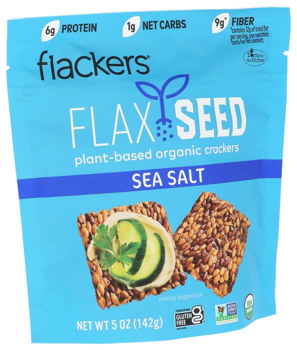 Flackers, Sea Salt, 5 oz