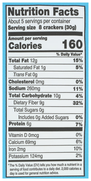 Flackers, Sea Salt, 5 oz