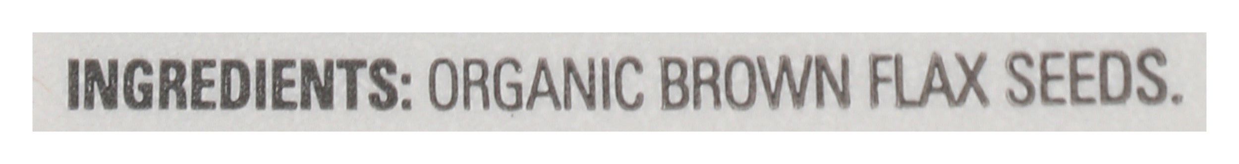 Flax Seed Brown, Org, 16 oz