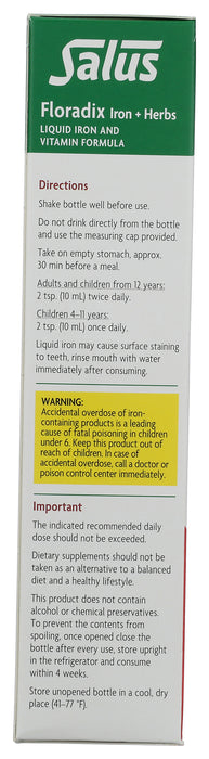 Floradix Iron+Herbs, 17 fl oz