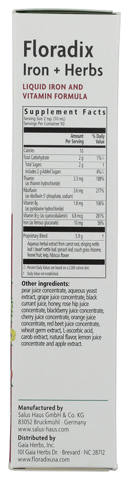 Floradix Iron+Herbs, 17 fl oz