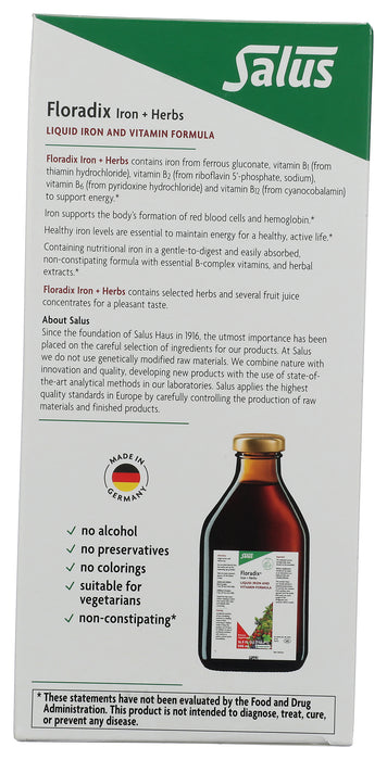 Floradix Iron+Herbs, 17 fl oz