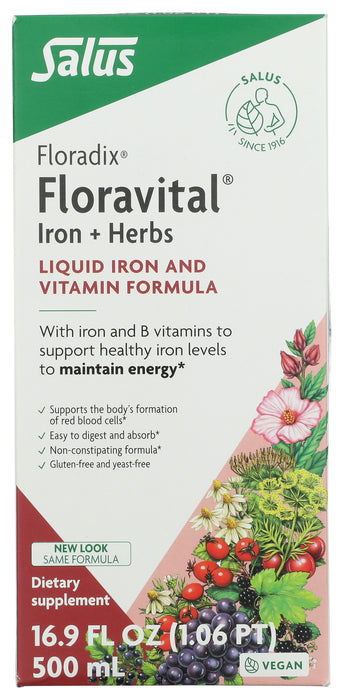 Floravital Iron+Herbs, YF/GF, 17 fl oz