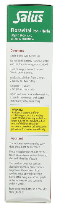 Floravital Iron+Herbs, YF/GF, 17 fl oz