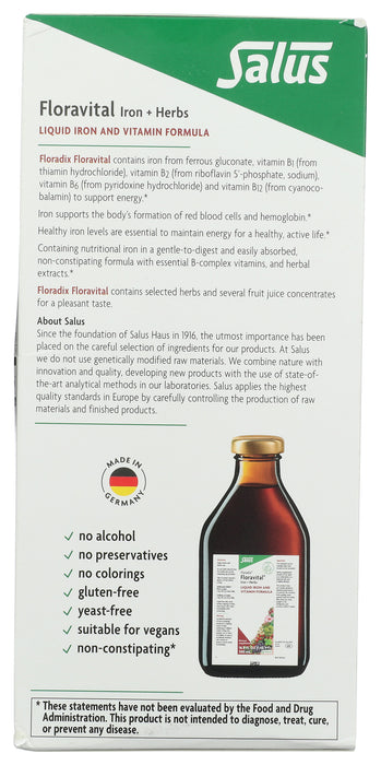 Floravital Iron+Herbs, YF/GF, 17 fl oz