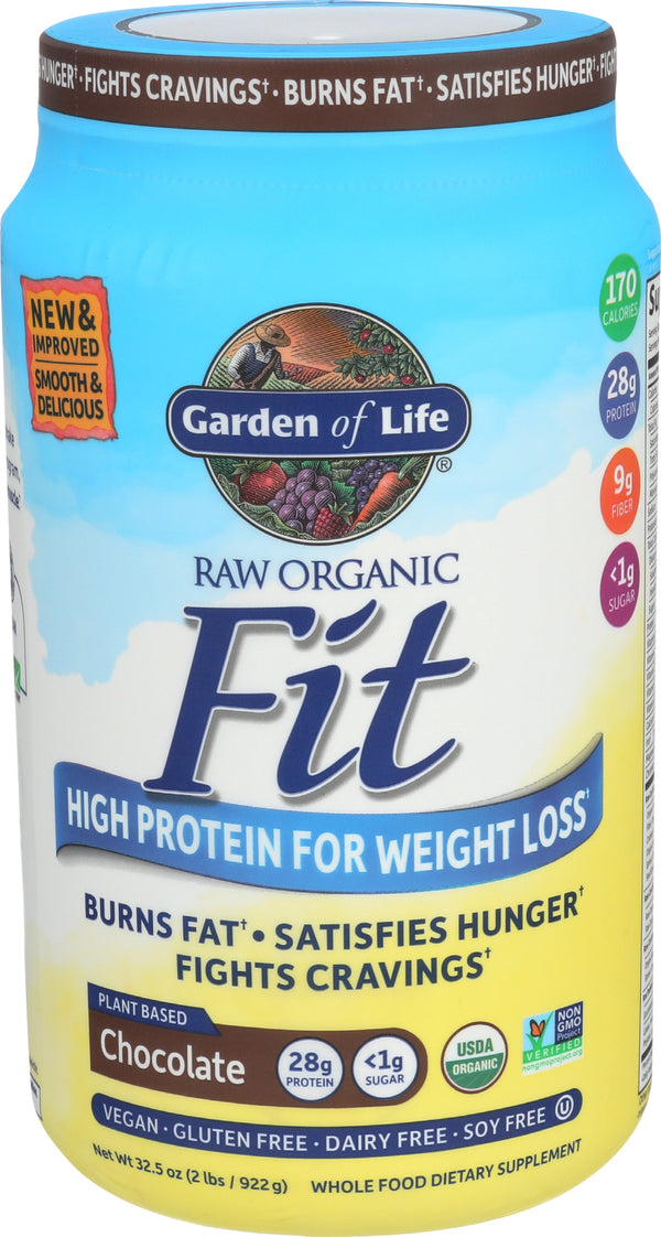 Raw Organic Fit, Chococolate, 910 g