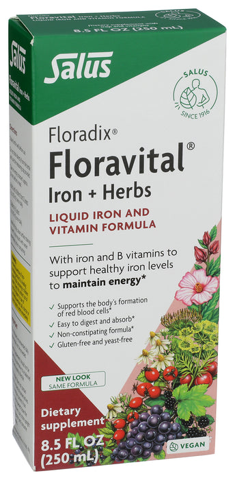 Floravital Iron+Herbs, YF/GF, 8.5 fl oz