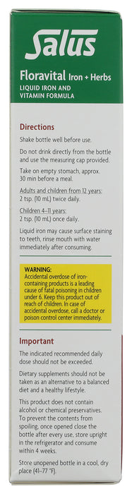 Floravital Iron+Herbs, YF/GF, 8.5 fl oz