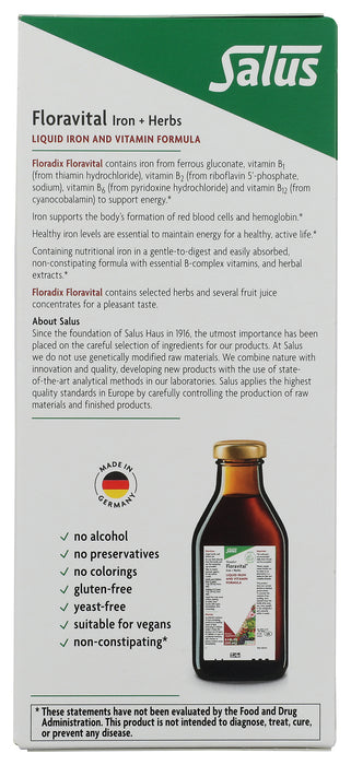 Floravital Iron+Herbs, YF/GF, 8.5 fl oz