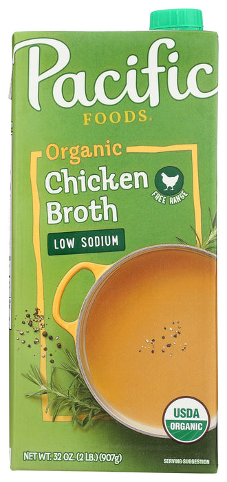 Free Range Chicken Broth - Low Sodium, Org, 32 fl oz