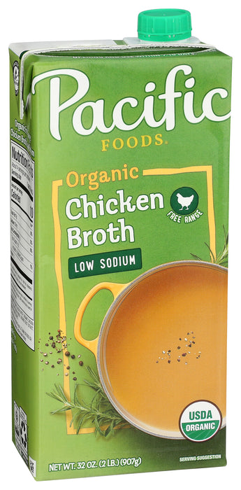 Free Range Chicken Broth - Low Sodium, Org, 32 fl oz