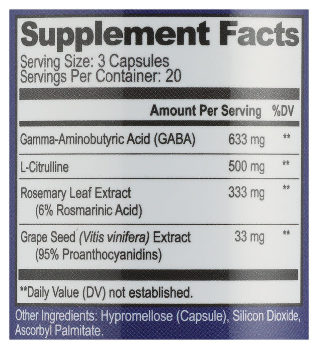 GABA Brain Food, 60 vcap