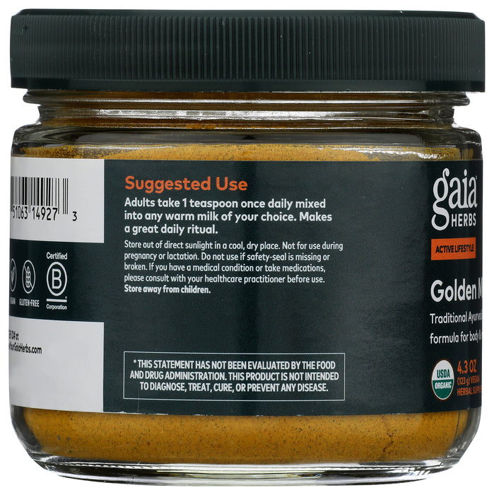 Gaia Golden Milk, 3.7 oz